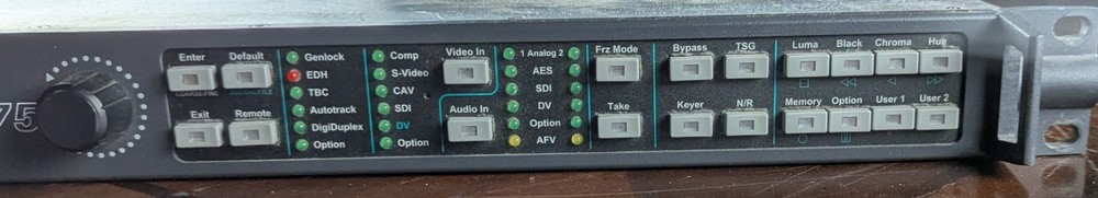 Leitch DPS-475AV Digital Processing Synchronizer Frame Sync TBC – Powers On – SD