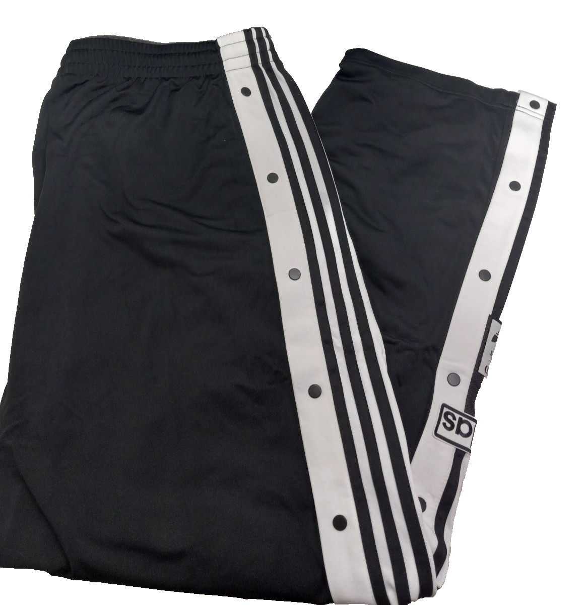 Adidas Originals Adibreak Snap Breakaway Track Pants Black Stripe Mens Large