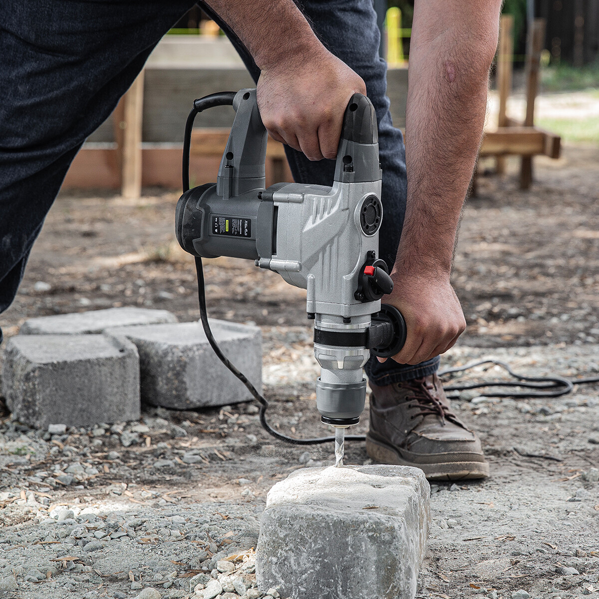 XtremepowerUS 1180W Rotary Chipping Hammer Drill 1-1/4" SDS Plus Variable Speed