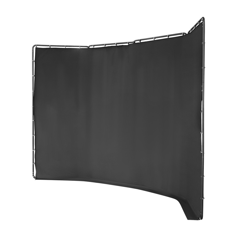 Photography Backdrop Stand Background Decor With Black Cloth Foldable Structure