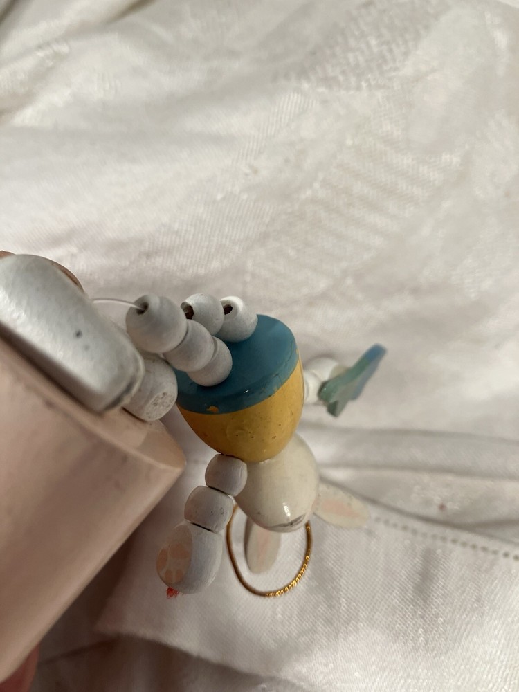 Easter Bunny Wood Push Puppet