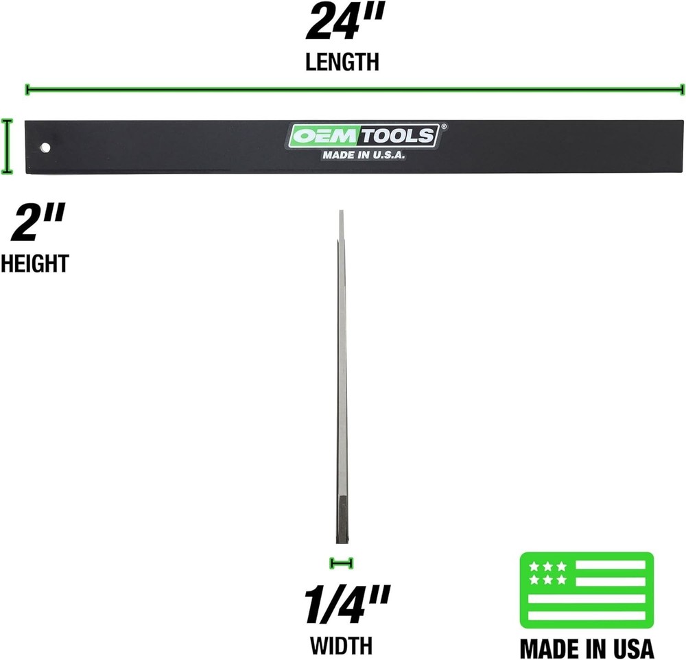 Straight Edge Ruler Engine Block Cylinder Head Inspection Guide Layout Tool 24"