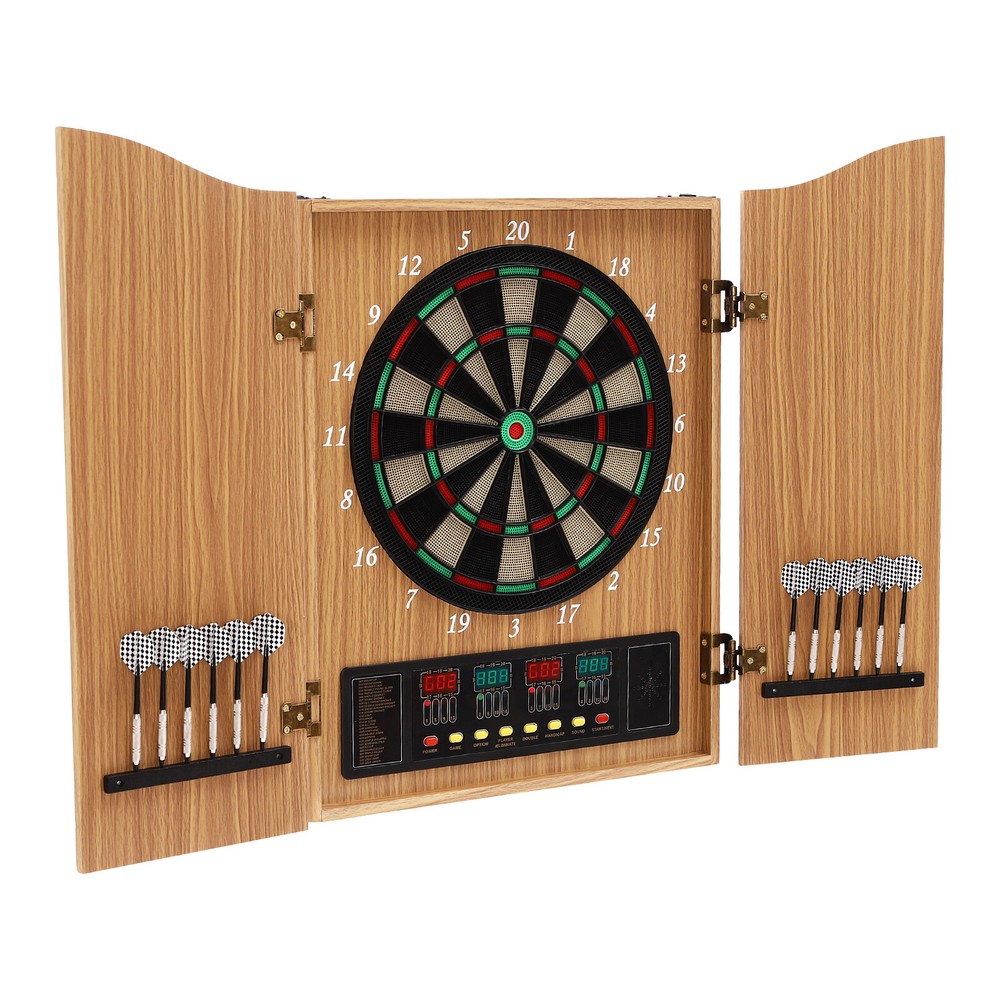 Electronic Scoring Dartboard Electronic Dart Machine Foldable Dartboard Cabinet