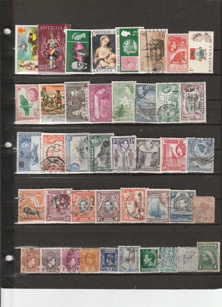 BULK LOT # 2 - 42 Different Stamps from British Colonies