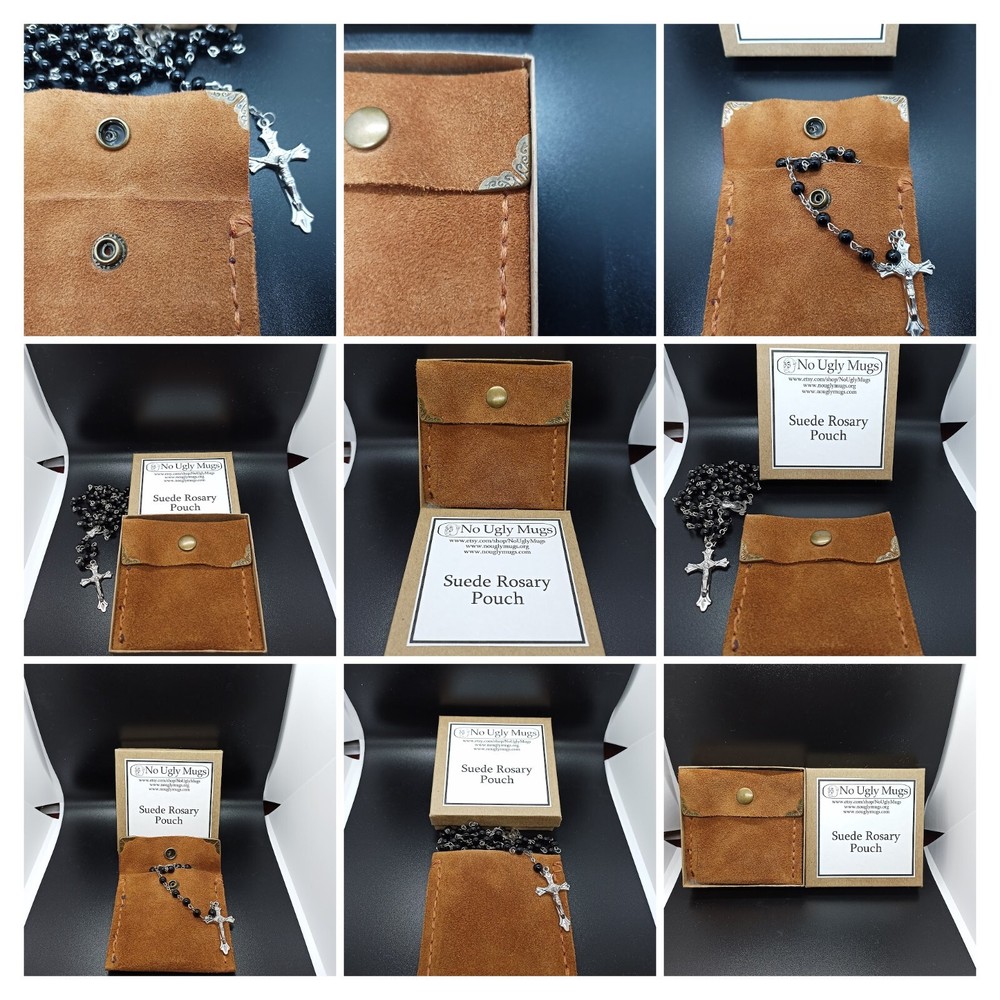 Suede Rosary Pouch