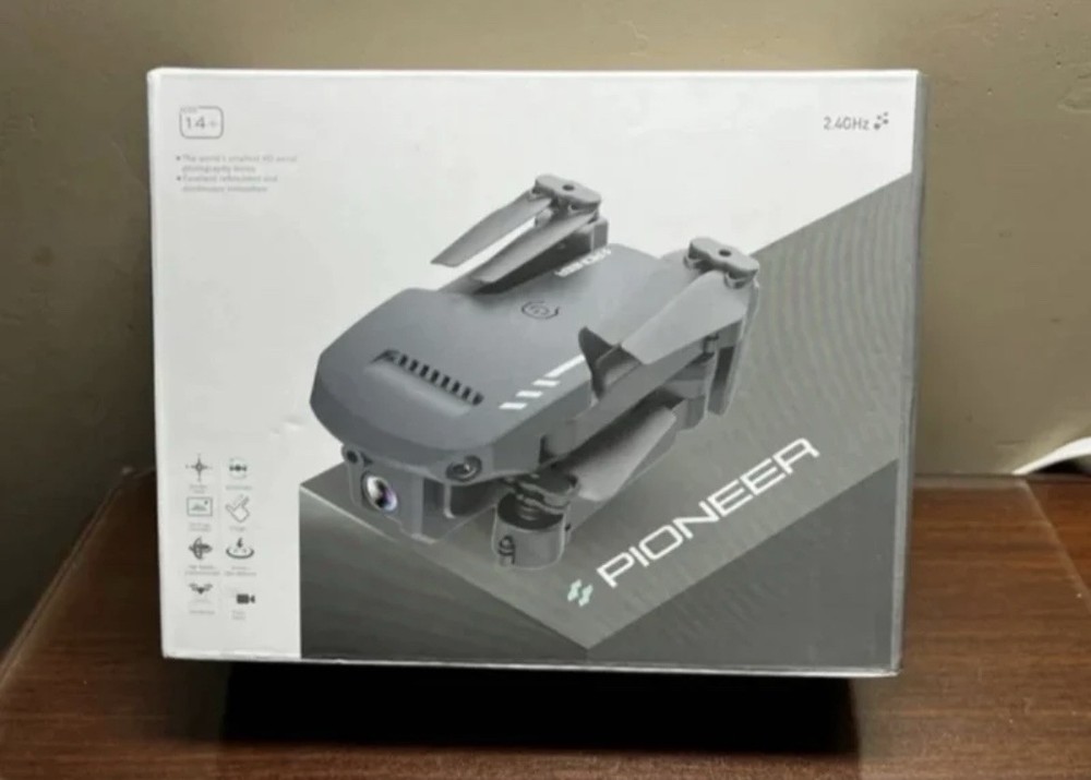 Pioneer Black Foldable Obstacle Avoidance Remote Control Quadcopter Drone