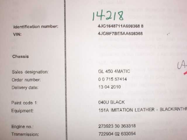 2010 GL450 Amplifier Speakers 608278