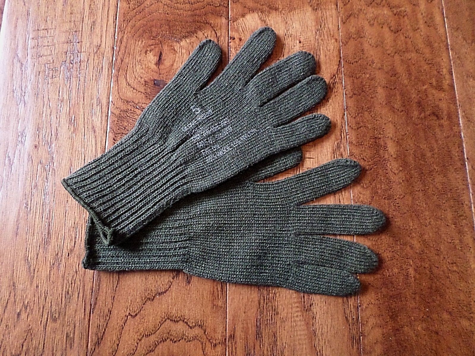 U.S MILITARY STYLE D3A COLD WEATHER GLOVE LINERS 85% WOOL 15% NYLON SIZE LARGE