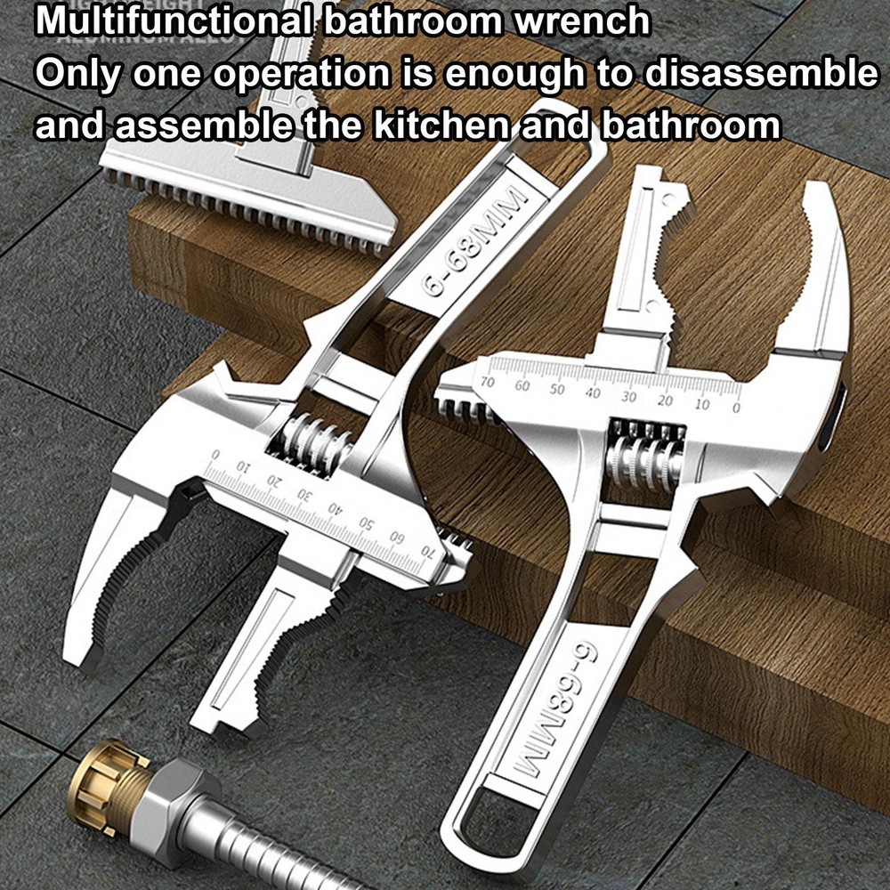 Multifunctional Wrench Universal Bathroom Kitchen Repair Tools Adjustable