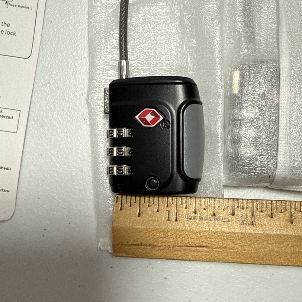 Fosmon [4 PACK] 3 Digit Combo TSA Approved Open Alert Indicator Luggage Lock
