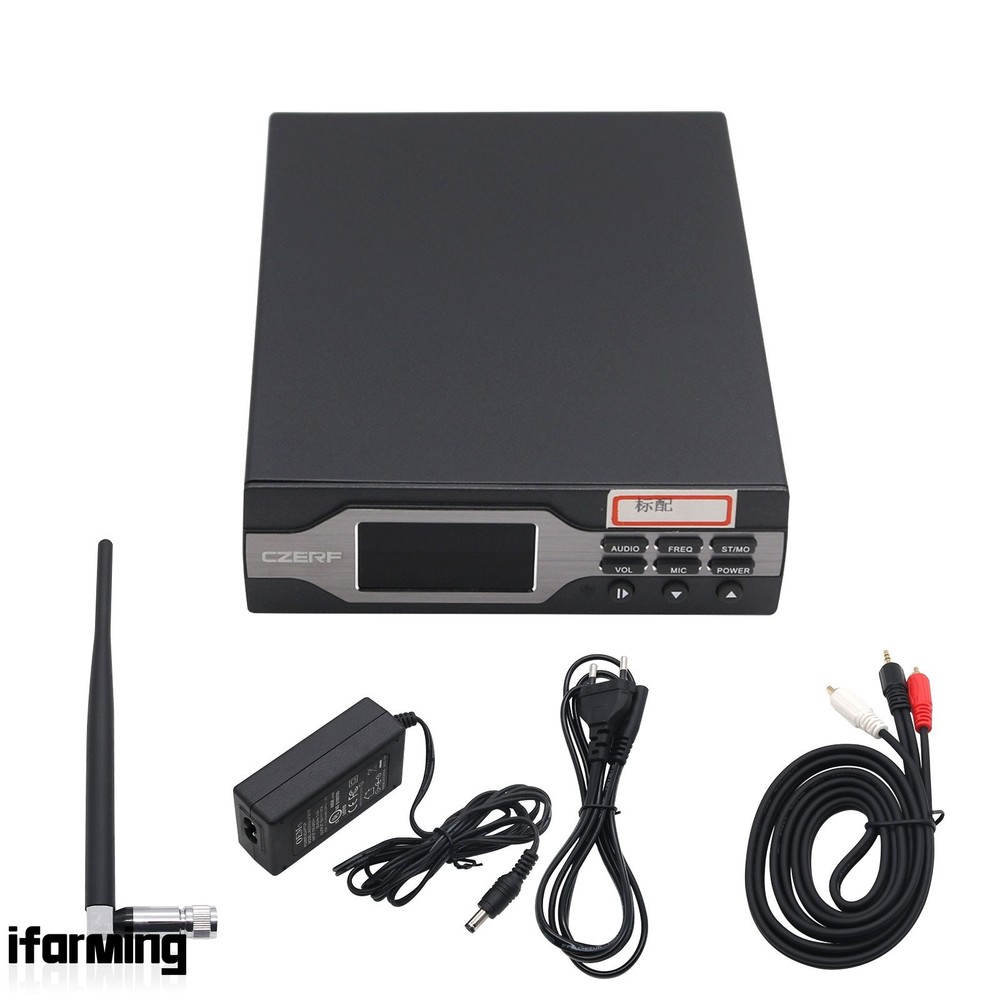 0-1W FM Broadcast Transmitter FM Stereo Transmitter Kit+Antenna 1KM CZE-01B