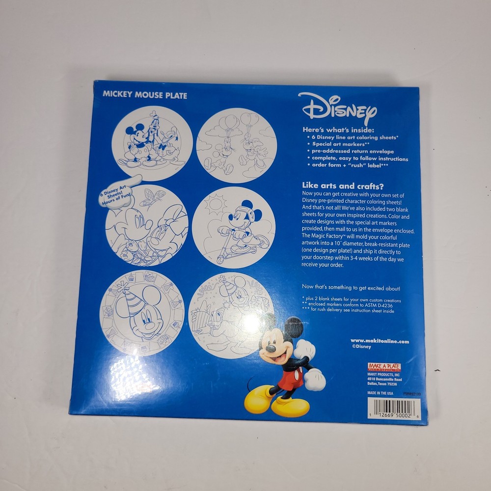 Disney Mickey Mouse Make A Plate Kit