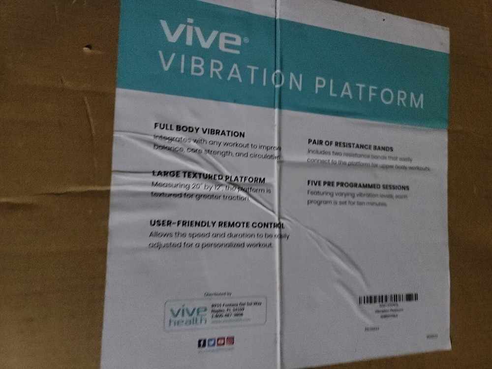 BRAND NEW N Box Vive Vibration Plate Exercise Machine - Vibration Platform