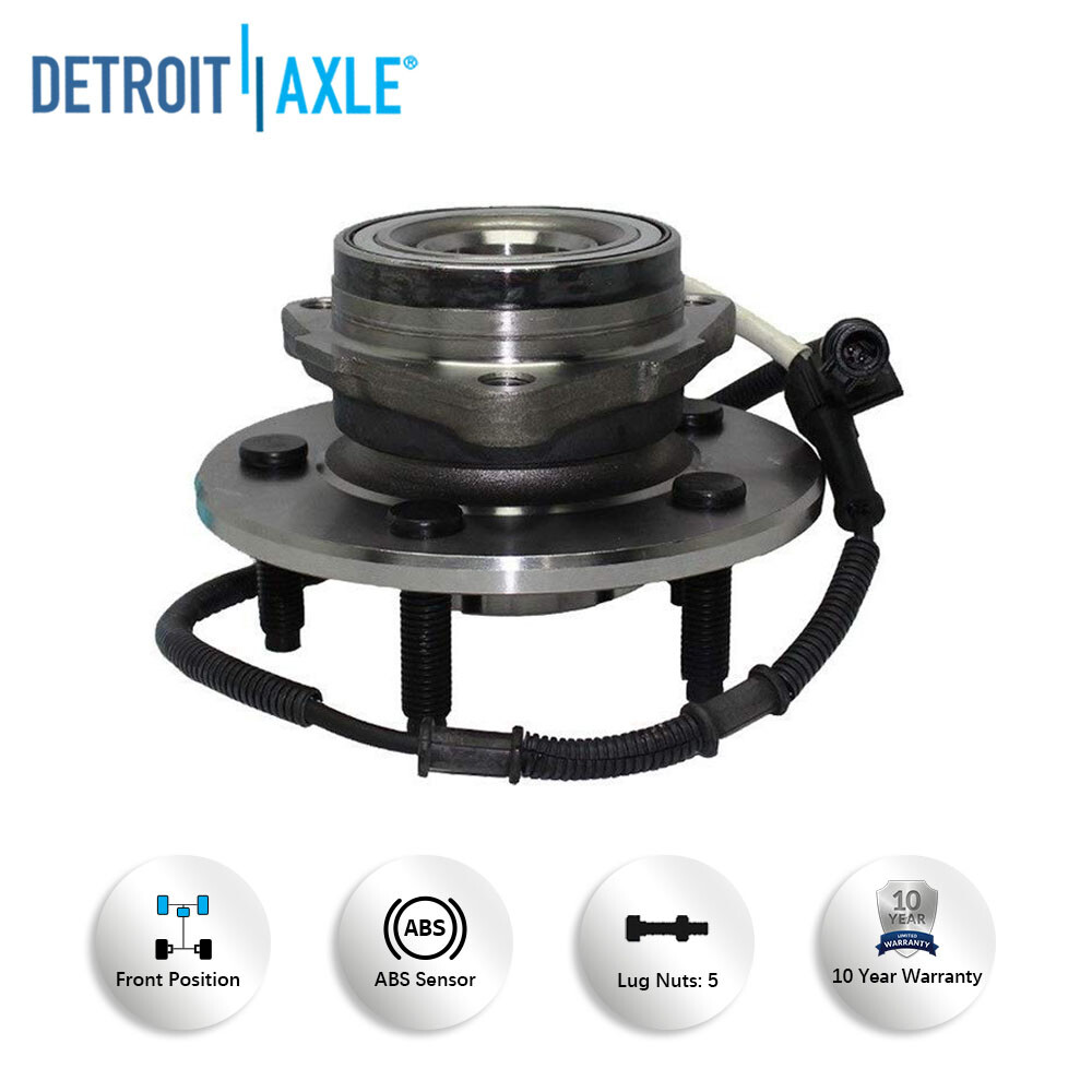 Front Wheel Bearing and Hub for 2000 2001 2002 2003 Ford F-150 F150 w/ABS 4x4