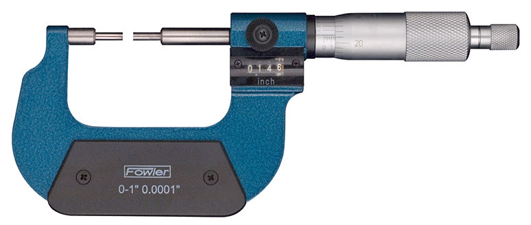 Fowler#52-218-302-1 Digital Spline Micrometer 1-2" **75% OFF**