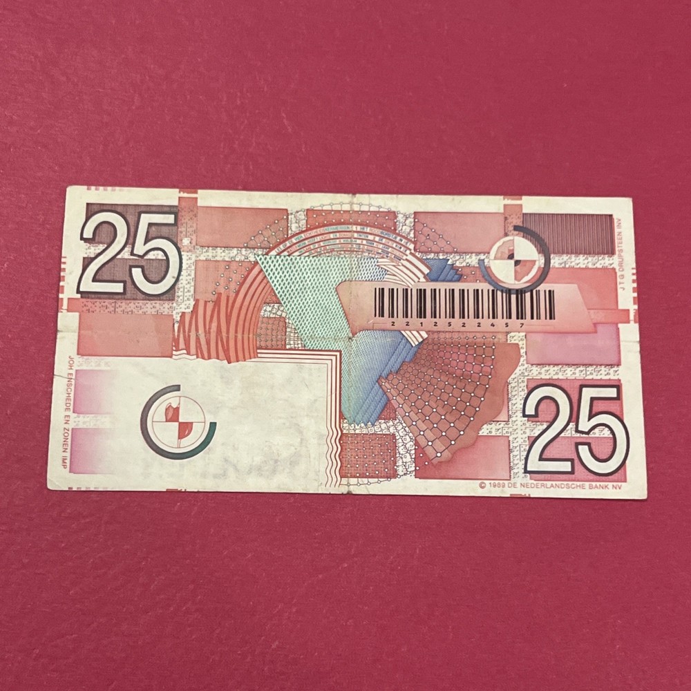 Netherlands - 25 Gulden - 1989