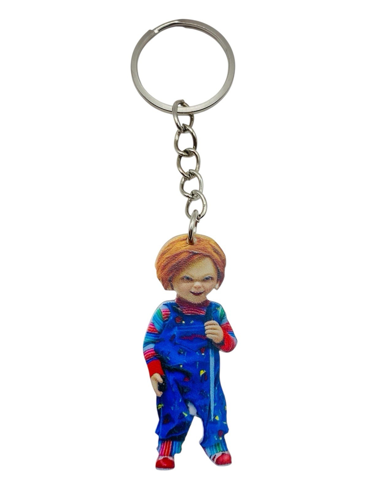 Child’s Play Chucky 2d Keychain Acrylic Handmade Horror Movie Slasher Villain