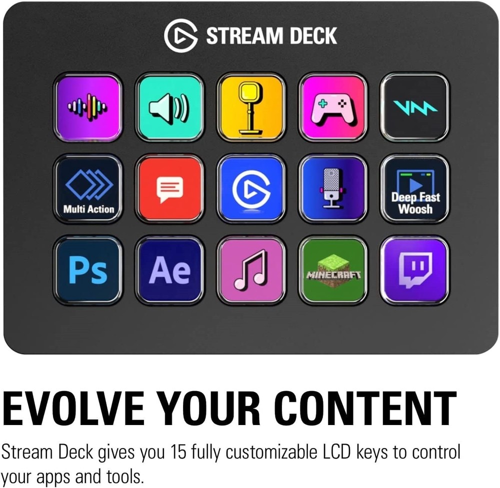Elgato Stream Deck MK.2 ? Studio Controller, 15 macro keys