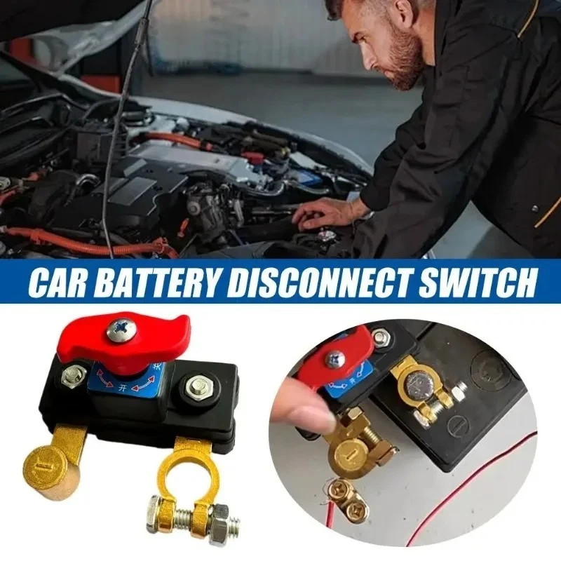 Universal Car Battery Isolator Switch 12V 24V Cut Off Kill Switch for Auto RV***