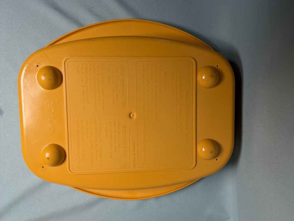 RANGE MATE Yellow Nonstick Microwave Grill Pan Ceramic Coated With Cook Book