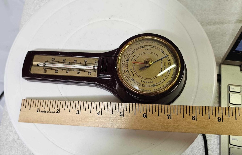 Vtg airguide barometer wall hanging