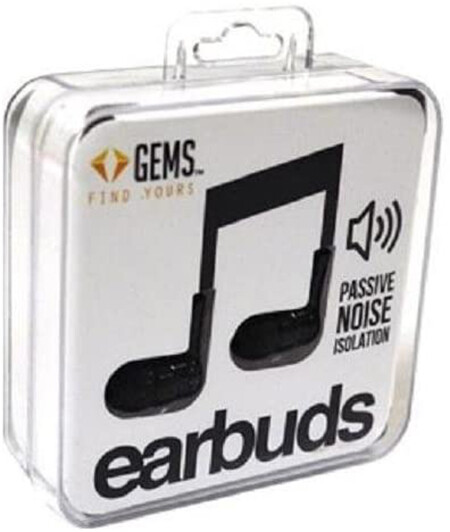 Gems Universal In-Ear Headphones - Black