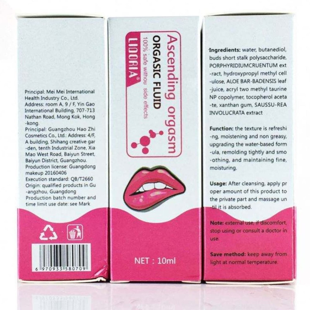 Ascending Orgasm Orgasic Fluid Moisterizing Water-Based