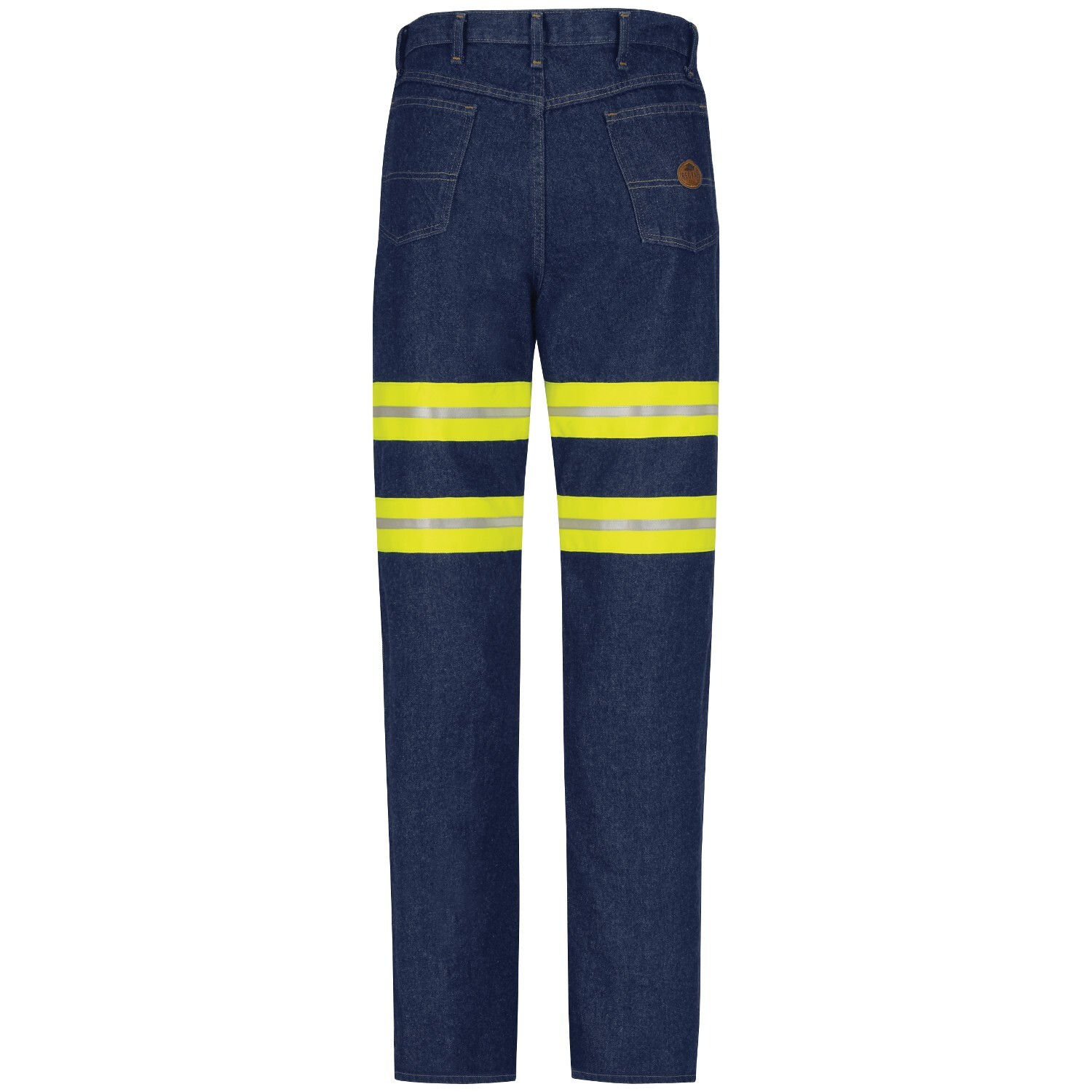 Red Kap Hi Vis Jeans Enhanced Visibility Industrial Work Uniform Relaxed Fit