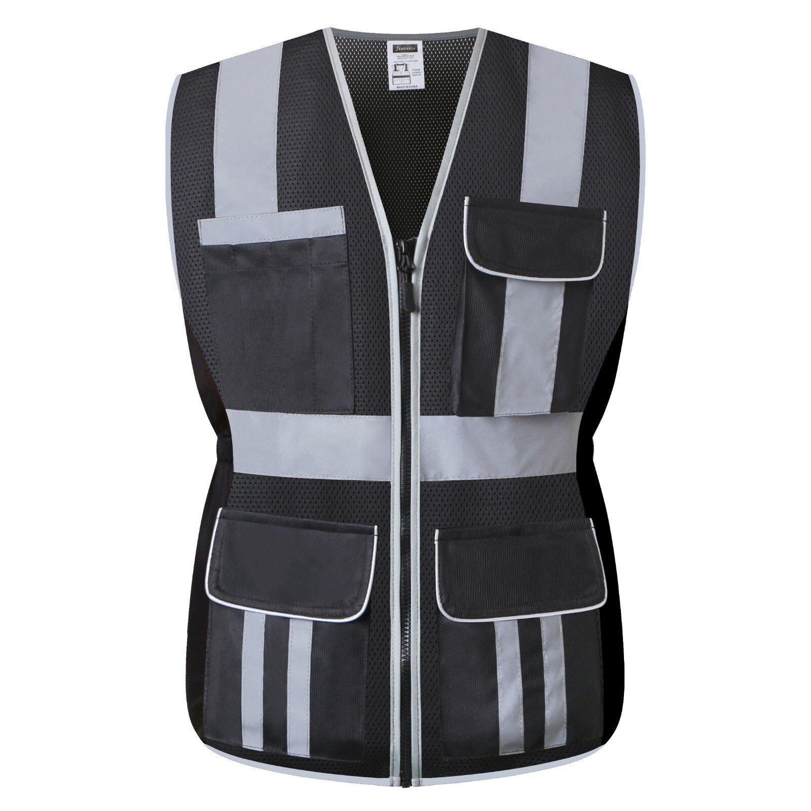 High Visibility Women Safety Vest Reflective Breathable Mesh Work Vest For Lady