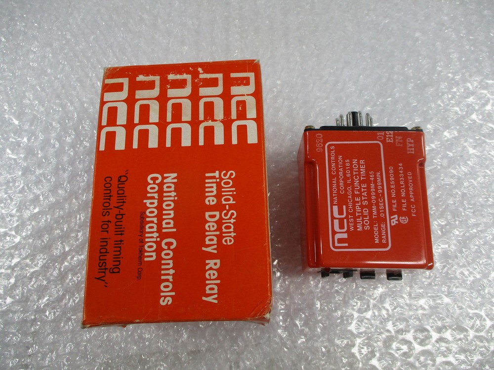 NATIONAL CONTROLS TMM-0999M-465 TIME DELAY RELAY NSMP