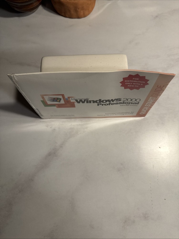 Microsoft Windows 2000 Professional Quick Start Guidebooklet with Disc *SEALED*