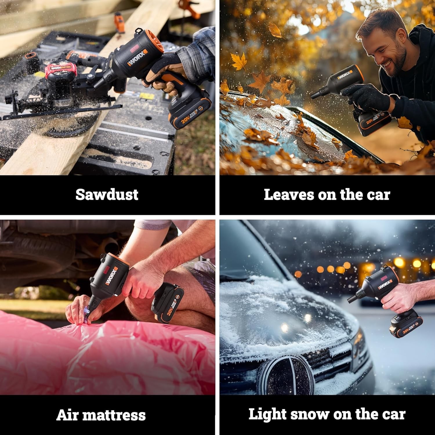 Worx Nitro WX099L 20V Power Share Duster, Inflator and Shop Blower – Battery &