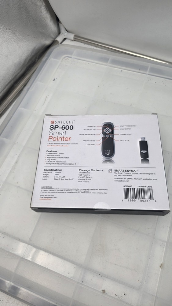 SATECHI SP-600 Smart Pointer 2.4GHz Wireless Presentation Controller