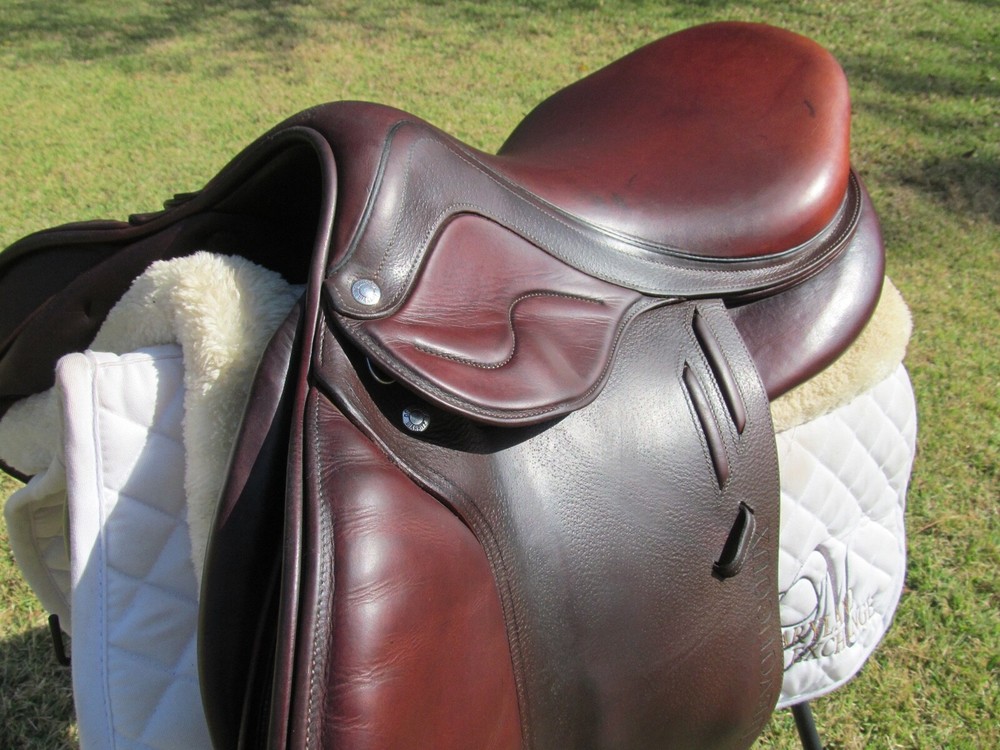 17.5" DEVOUCOUX BIARRITZ LAB close contact jumping saddle 3A flaps-2019 MODEL