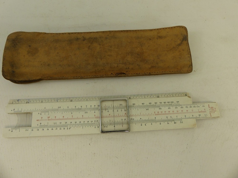 (RefJOH41) Technical drawing tools slide rule compass set square