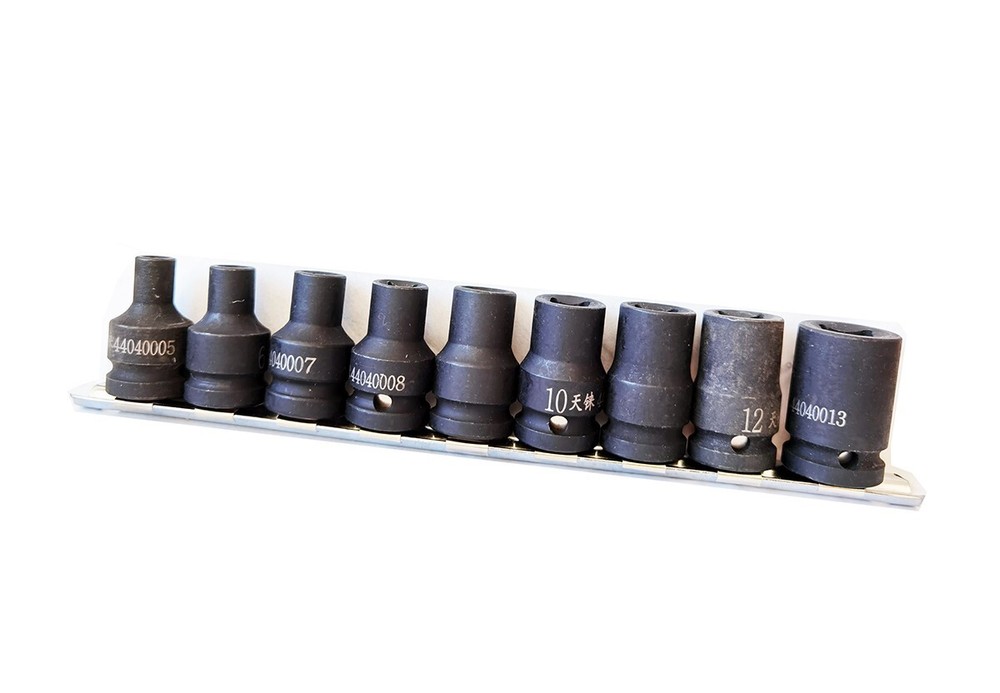 5-13mm 9pc 1/2" Dr. 4PT 4 Point Socket Set for Square Bolt Nut Pipe Plug