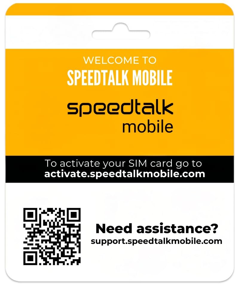 SpeedTalk Mobile GPS Tracker SIM Card Starter Kit | 3 in 1 Universal...