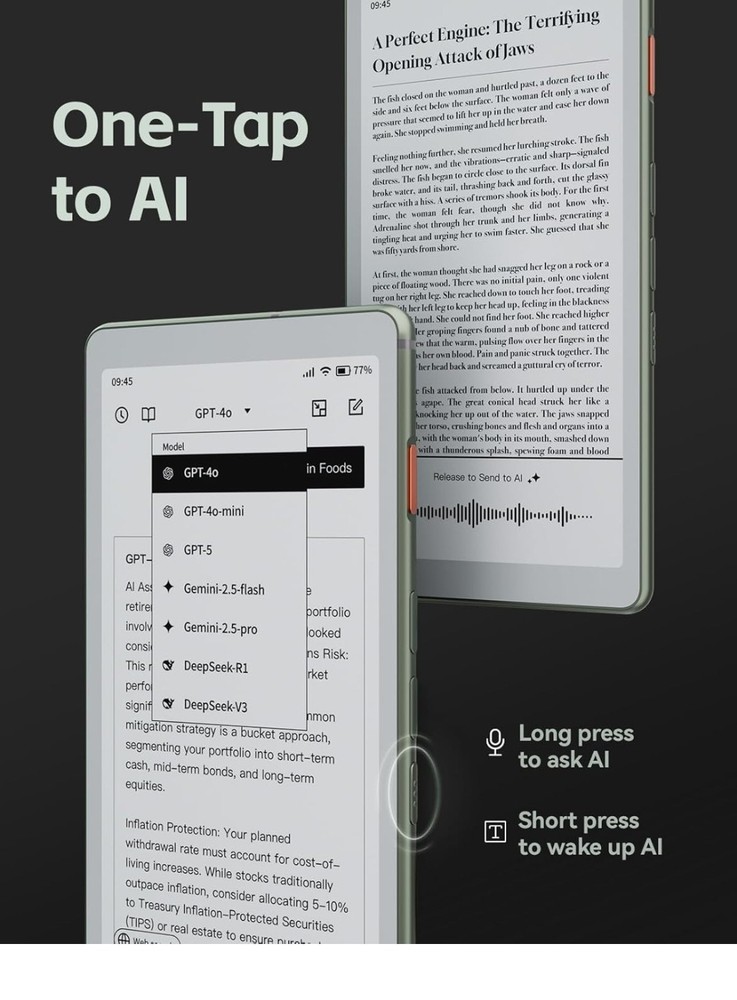 6.13'' Carta1300 AiPaper Reader with 4G