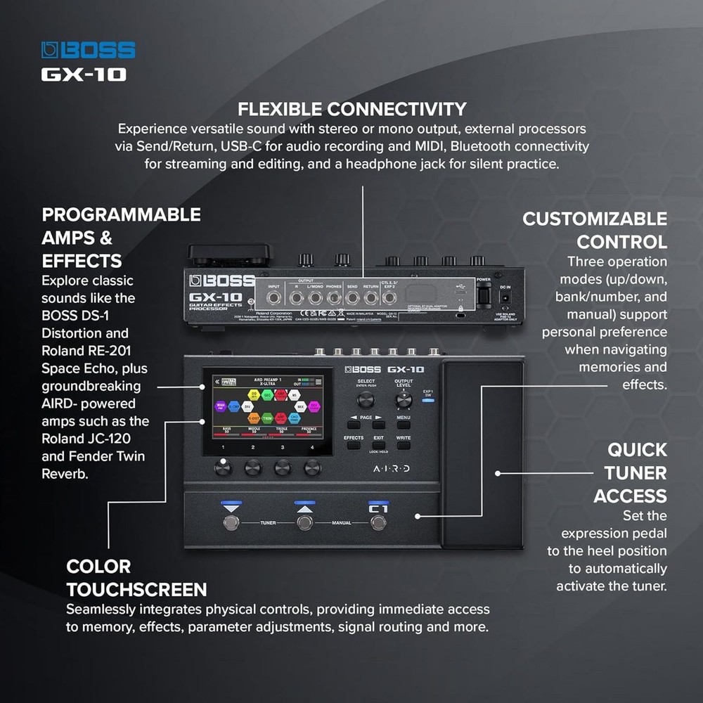 NEW Boss GX-10 Multi Effect Processor Guitar Pedal