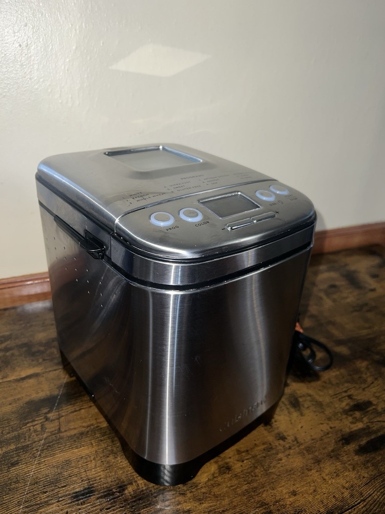 Cuisinart CBK-110 Bread Machine Stainless Steel 1.5lb 12 Programs LCD Timer