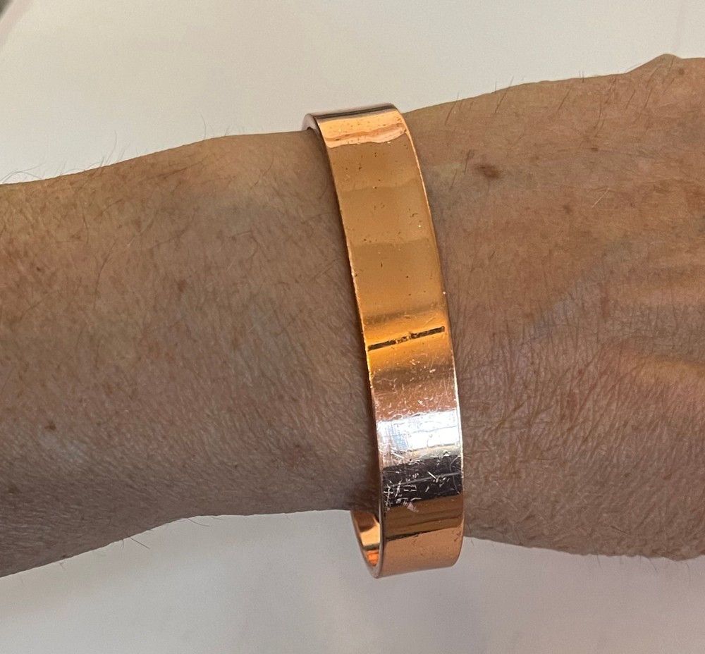 Solid Copper Bracelet with 6 Powerful Magnets Beautiful Cuff Smooth Texture