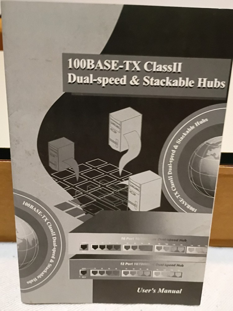 10/100 Base-TX ClassII Dual Speed Stackable Hub