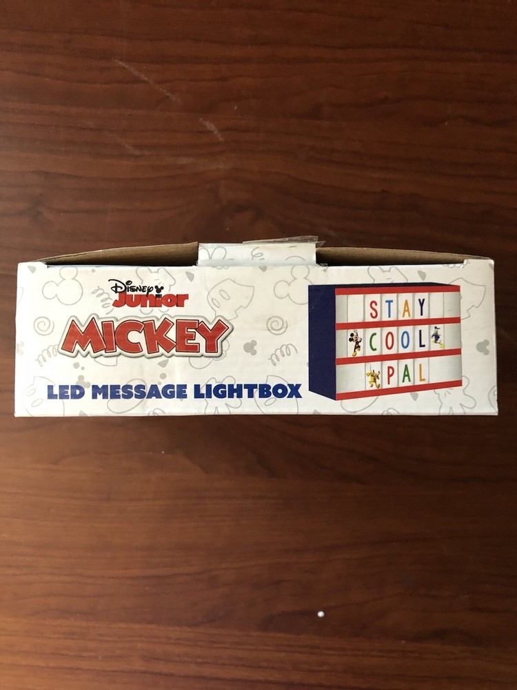 Disney Jr Mickey Led Message Light Box