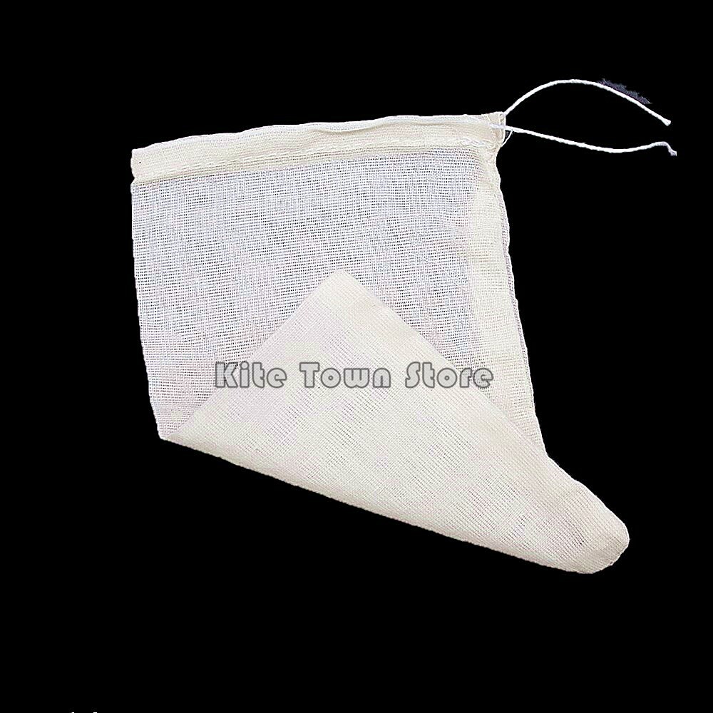 100/300 Cotton Muslin Drawstring Bags Coffee Tea Bath Soap Herb 3x4 4x6 6x8 8x12