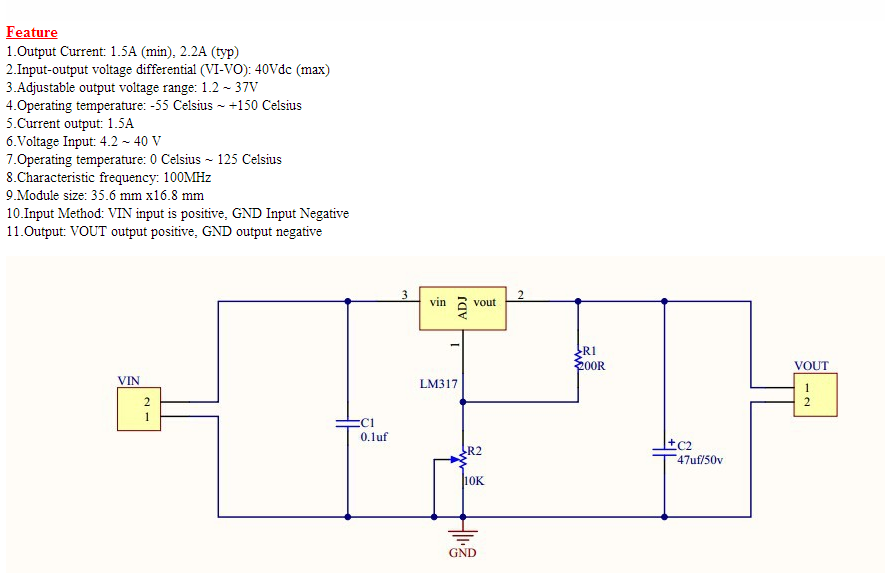 10pcs LM317 DC-DC Converter Adjustable Linear Regulator Step Down Circuit Board