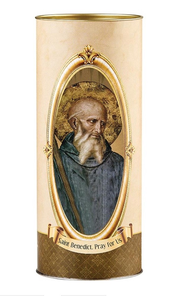 Saint Benedict Devotional Candle, New #AB-147