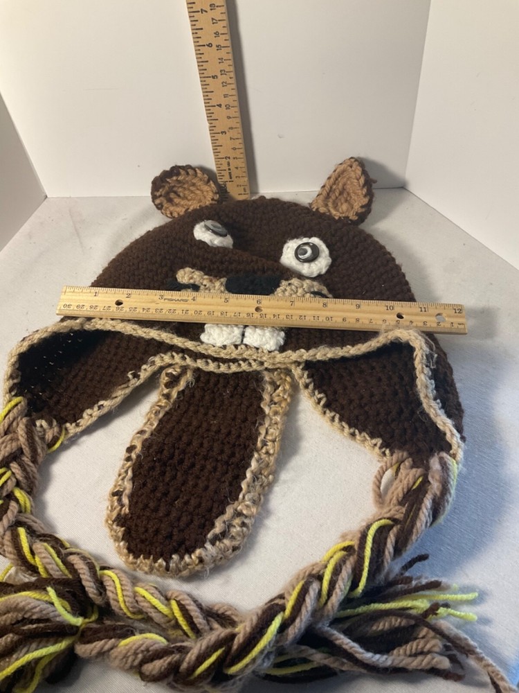 Handmade beaver shape/design wool hat