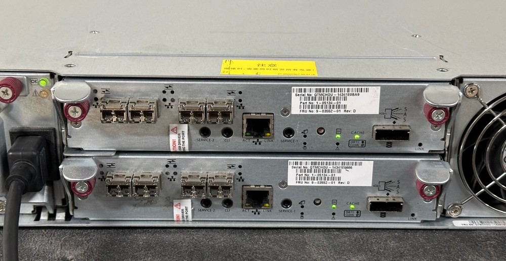 Quantum 24-bay SAS disk array w/ Dual 1-05134-01 Quantum SAS SAN Controller