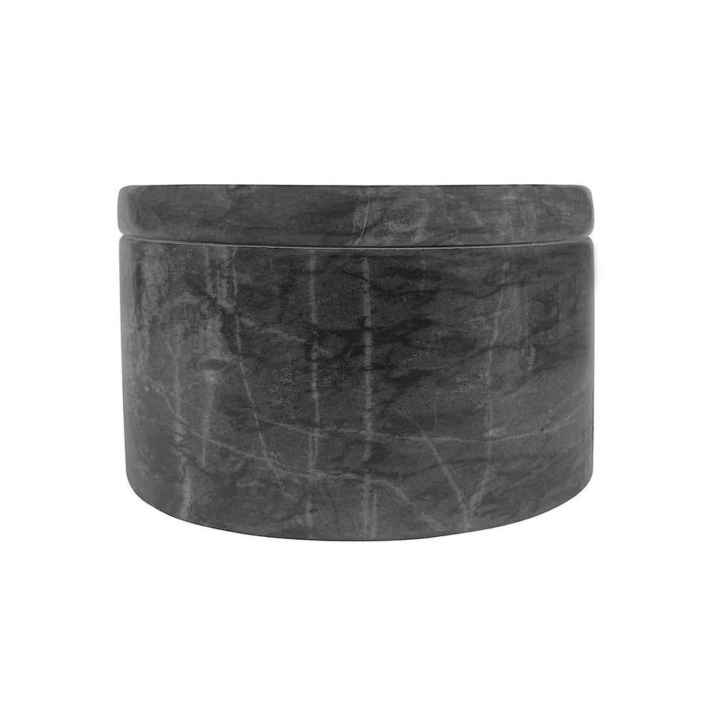 Fox Run Black Marble Double Salt Cellar 4"x4"x2.5" Stackable
