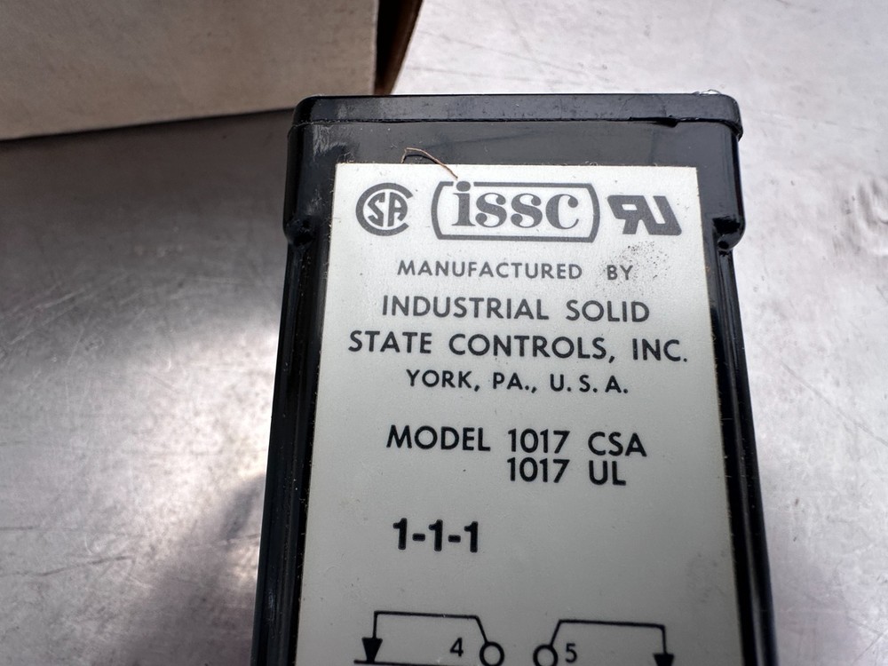 ISSC 1017 CSA Time On Delay Relay